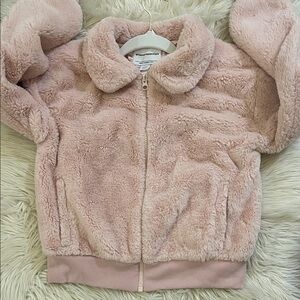Amazon Essentials Pink Faux Fur Jacket